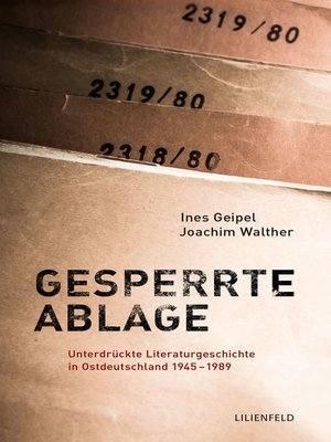 cover image of Gesperrte Ablage